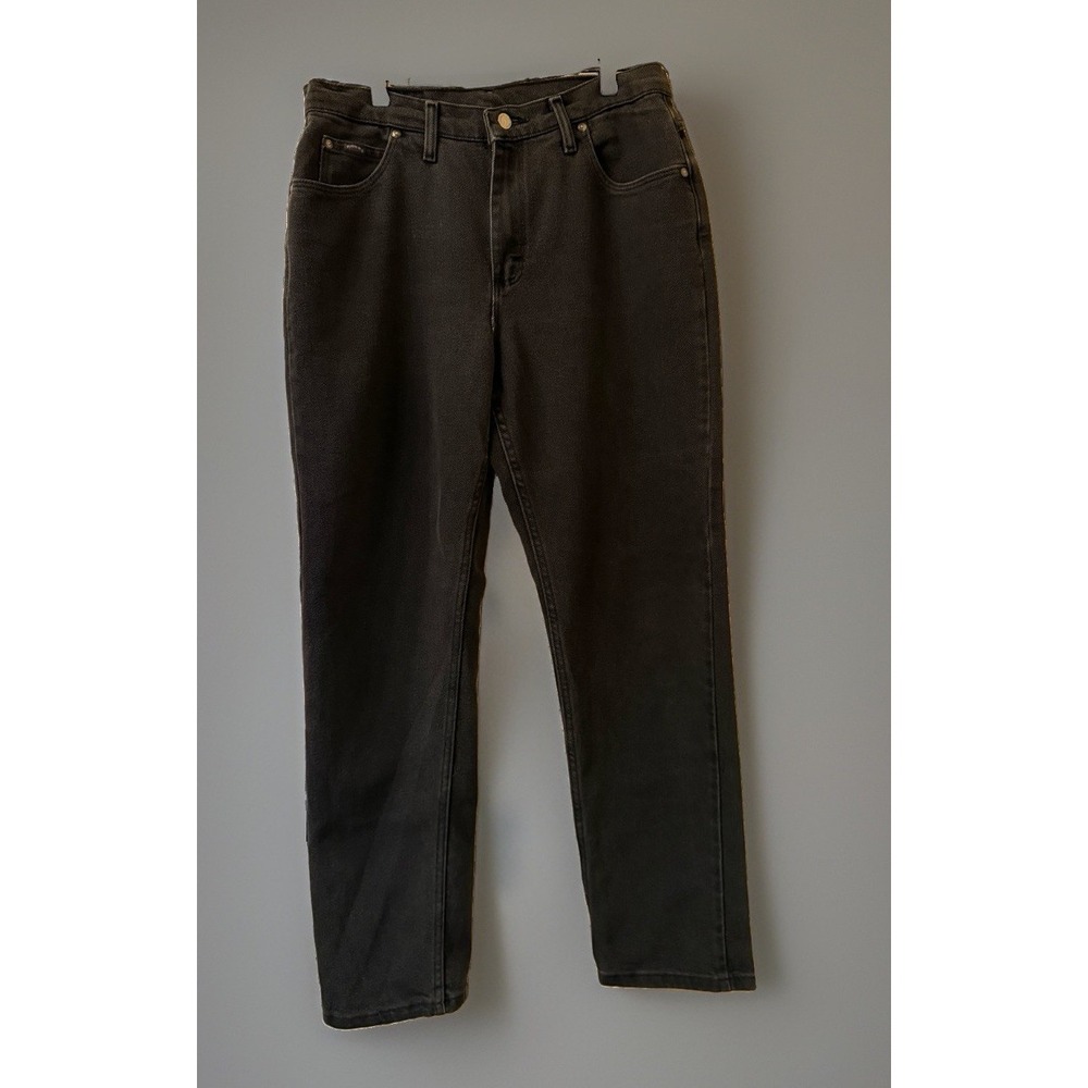 Vintage 90s Riders by Lee Black Jeans High Waisted Mom Jeans Women 12 Medium